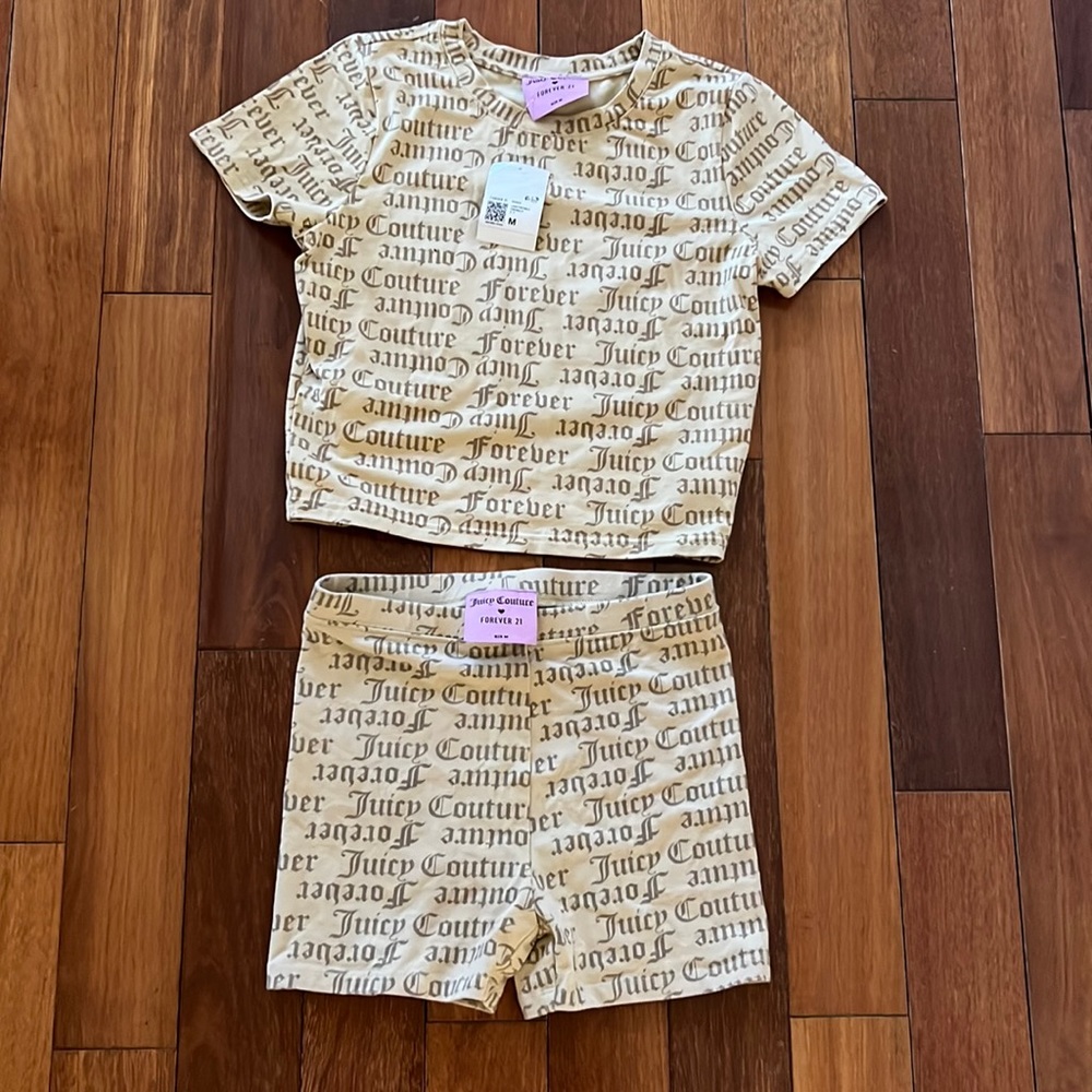 FOREVER 21 x JUICY SET! MEDIUM TOP AND BOTTOM!